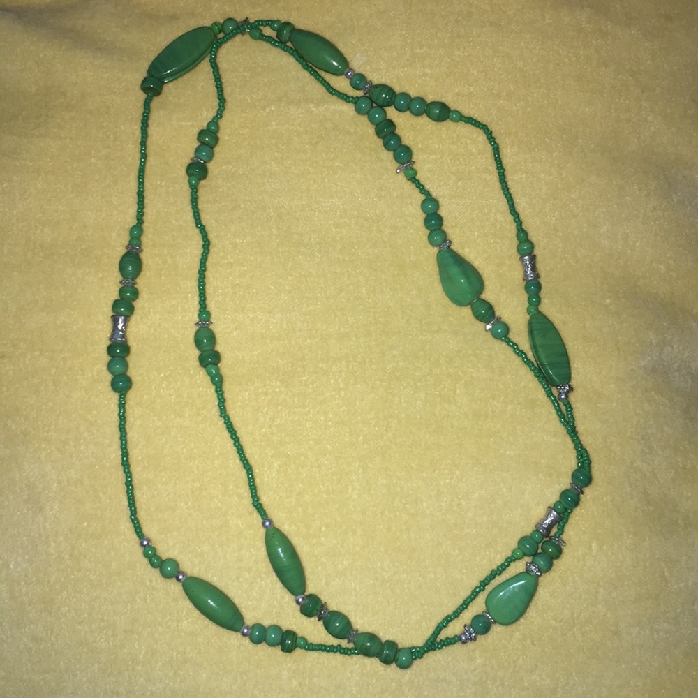 Long beaded necklace